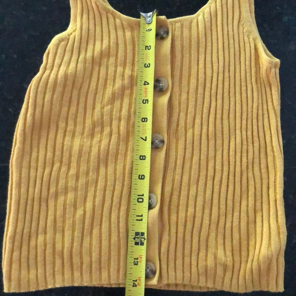 mustard tank top NWOT - Picture 4 of 6